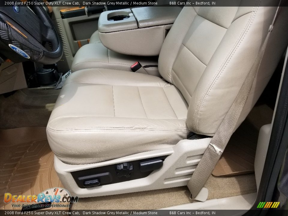 2008 Ford F250 Super Duty XLT Crew Cab Dark Shadow Grey Metallic / Medium Stone Photo #15