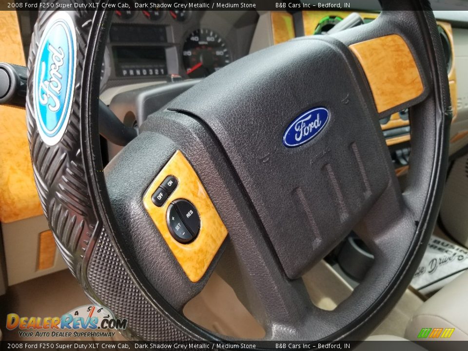 2008 Ford F250 Super Duty XLT Crew Cab Dark Shadow Grey Metallic / Medium Stone Photo #16