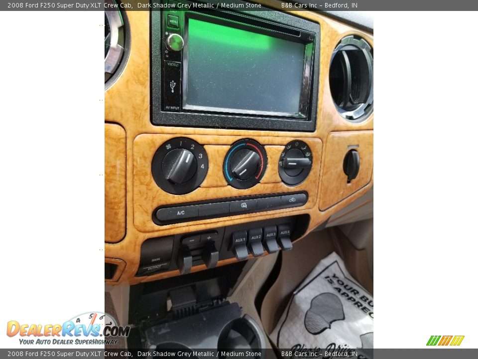 2008 Ford F250 Super Duty XLT Crew Cab Dark Shadow Grey Metallic / Medium Stone Photo #17