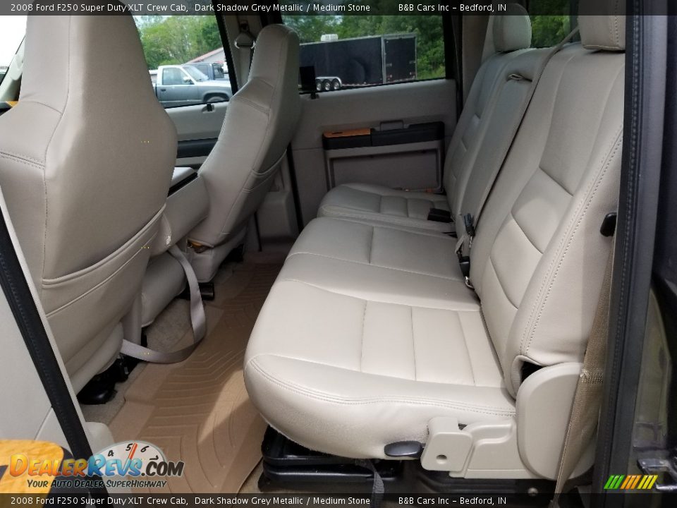 2008 Ford F250 Super Duty XLT Crew Cab Dark Shadow Grey Metallic / Medium Stone Photo #20