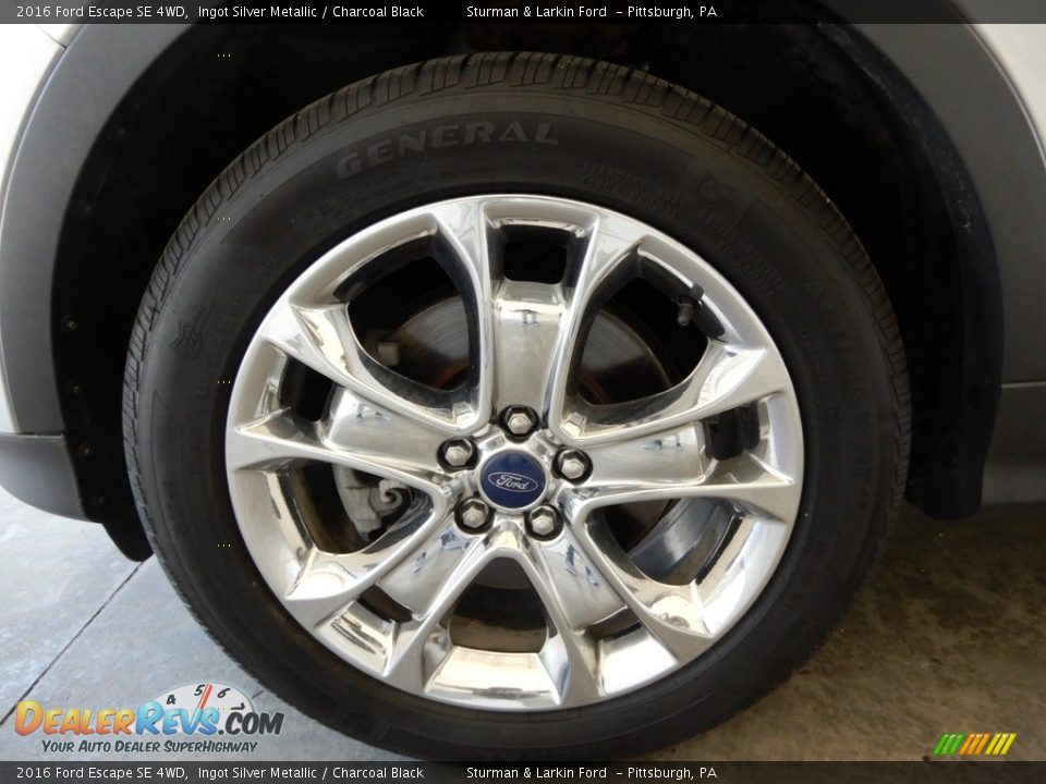 2016 Ford Escape SE 4WD Ingot Silver Metallic / Charcoal Black Photo #13
