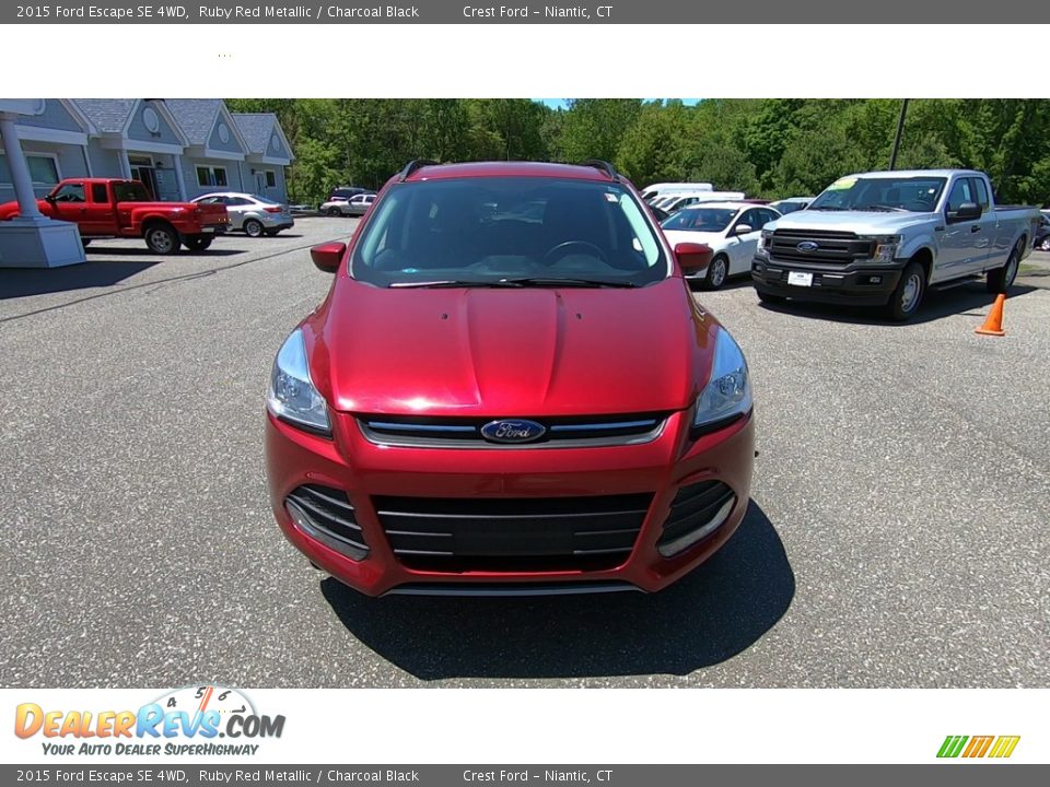 2015 Ford Escape SE 4WD Ruby Red Metallic / Charcoal Black Photo #2