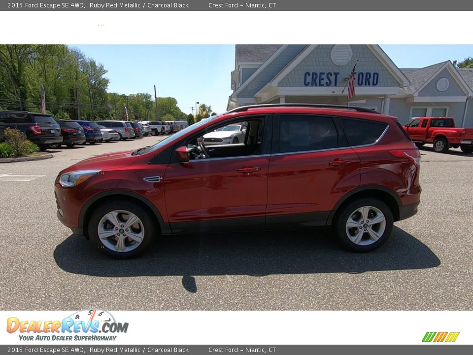 2015 Ford Escape SE 4WD Ruby Red Metallic / Charcoal Black Photo #4
