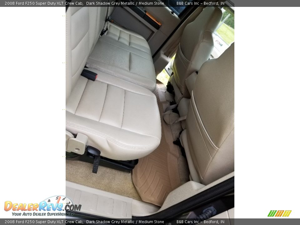 2008 Ford F250 Super Duty XLT Crew Cab Dark Shadow Grey Metallic / Medium Stone Photo #24
