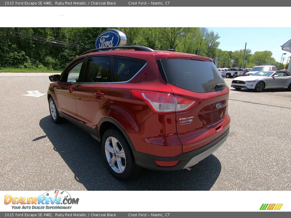 2015 Ford Escape SE 4WD Ruby Red Metallic / Charcoal Black Photo #5