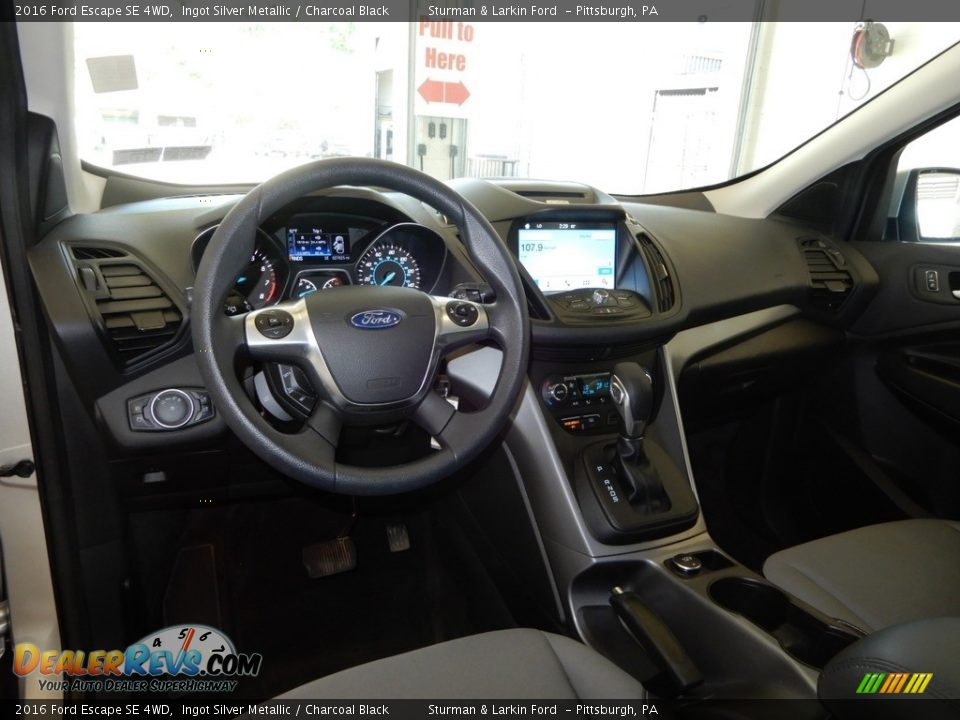 2016 Ford Escape SE 4WD Ingot Silver Metallic / Charcoal Black Photo #17