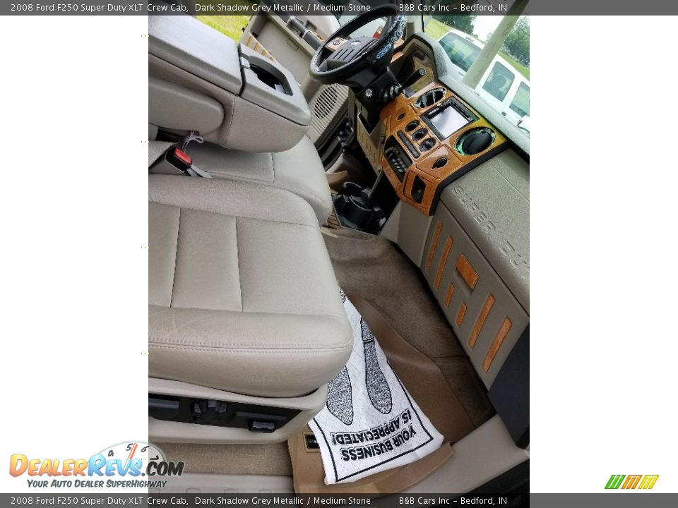 2008 Ford F250 Super Duty XLT Crew Cab Dark Shadow Grey Metallic / Medium Stone Photo #25