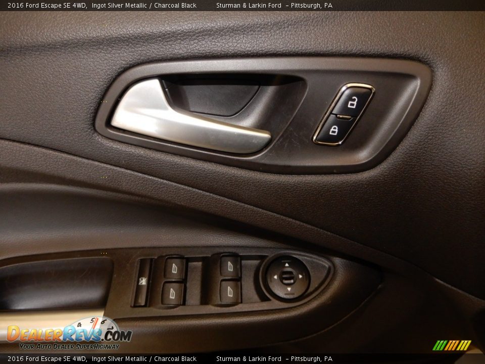 2016 Ford Escape SE 4WD Ingot Silver Metallic / Charcoal Black Photo #18