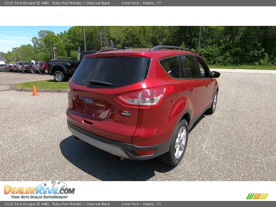 2015 Ford Escape SE 4WD Ruby Red Metallic / Charcoal Black Photo #7