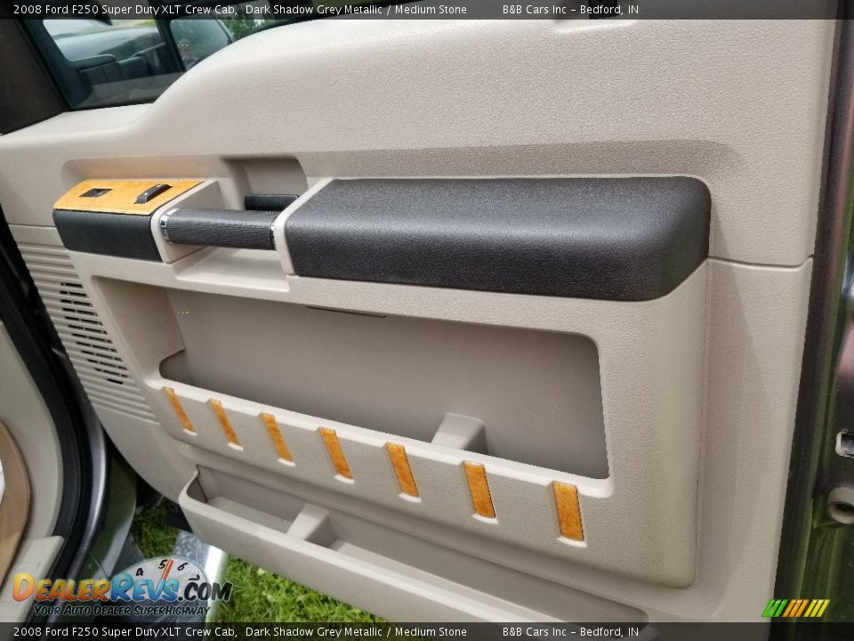 2008 Ford F250 Super Duty XLT Crew Cab Dark Shadow Grey Metallic / Medium Stone Photo #27
