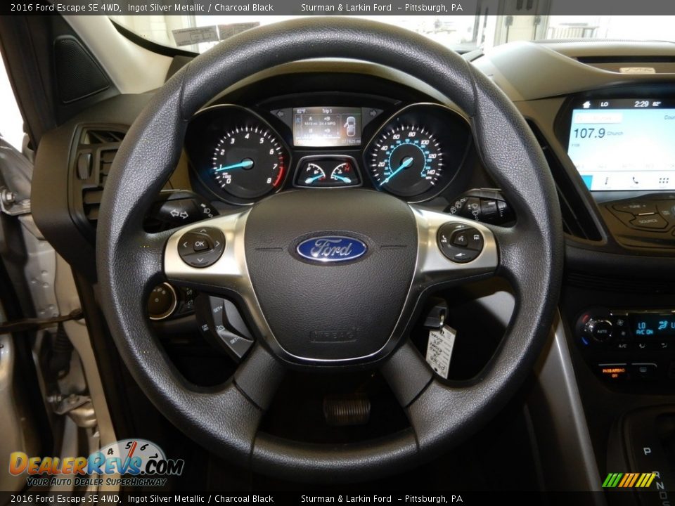 2016 Ford Escape SE 4WD Ingot Silver Metallic / Charcoal Black Photo #21