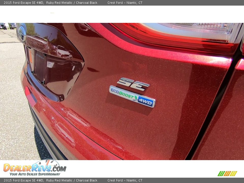 2015 Ford Escape SE 4WD Ruby Red Metallic / Charcoal Black Photo #9