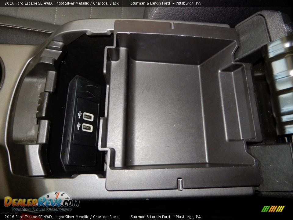 2016 Ford Escape SE 4WD Ingot Silver Metallic / Charcoal Black Photo #22