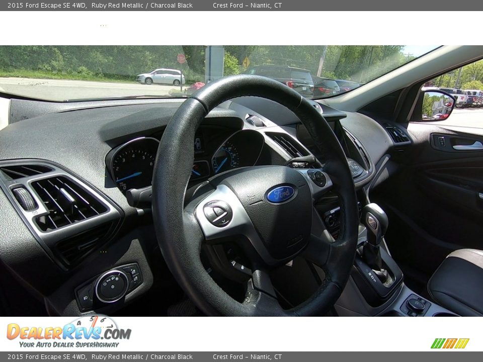 2015 Ford Escape SE 4WD Ruby Red Metallic / Charcoal Black Photo #11