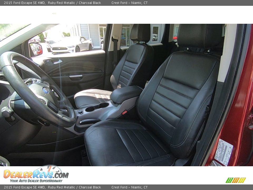 2015 Ford Escape SE 4WD Ruby Red Metallic / Charcoal Black Photo #12