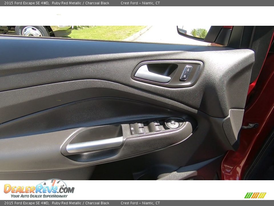 2015 Ford Escape SE 4WD Ruby Red Metallic / Charcoal Black Photo #13