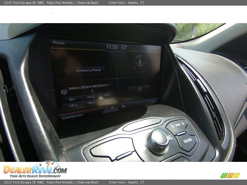 2015 Ford Escape SE 4WD Ruby Red Metallic / Charcoal Black Photo #15