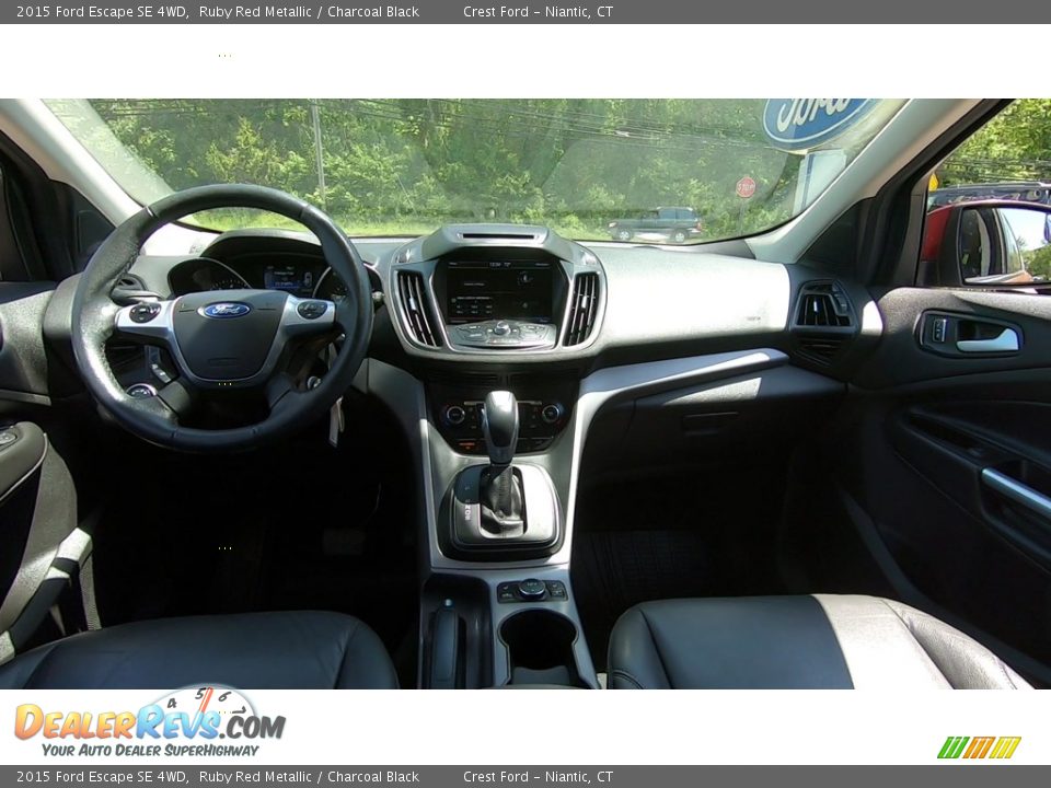 2015 Ford Escape SE 4WD Ruby Red Metallic / Charcoal Black Photo #19