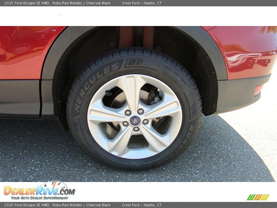 2015 Ford Escape SE 4WD Ruby Red Metallic / Charcoal Black Photo #20