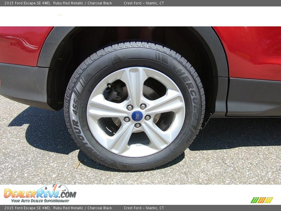 2015 Ford Escape SE 4WD Ruby Red Metallic / Charcoal Black Photo #22