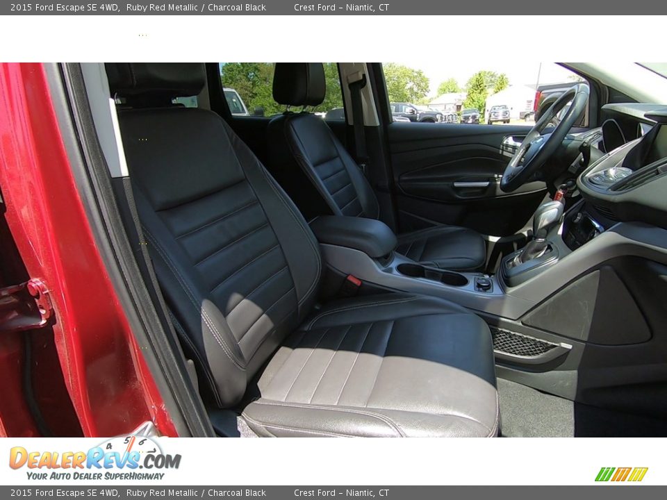 2015 Ford Escape SE 4WD Ruby Red Metallic / Charcoal Black Photo #24