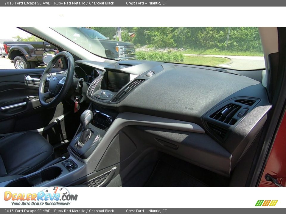 2015 Ford Escape SE 4WD Ruby Red Metallic / Charcoal Black Photo #25