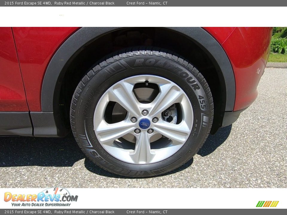 2015 Ford Escape SE 4WD Ruby Red Metallic / Charcoal Black Photo #26