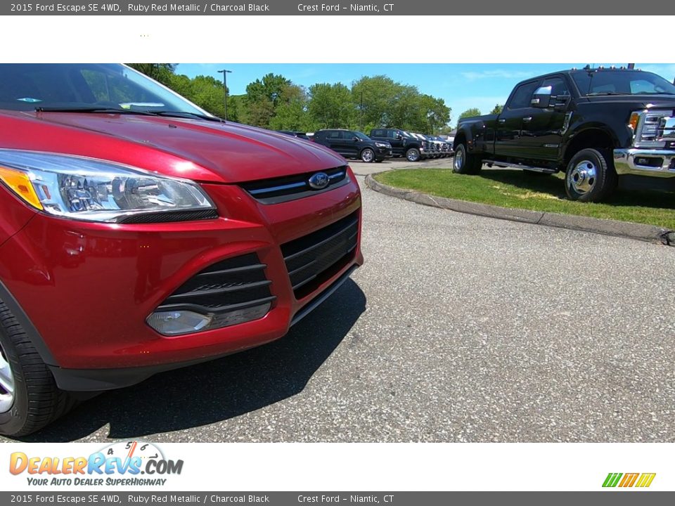 2015 Ford Escape SE 4WD Ruby Red Metallic / Charcoal Black Photo #27