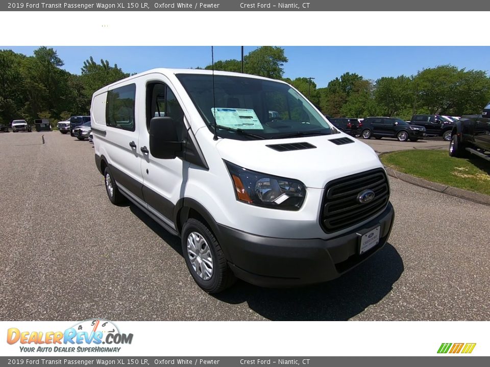 2019 Ford Transit Passenger Wagon XL 150 LR Oxford White / Pewter Photo #1
