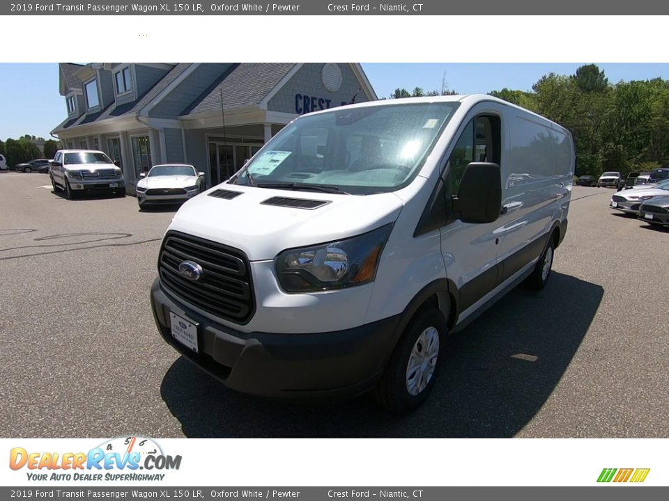 2019 Ford Transit Passenger Wagon XL 150 LR Oxford White / Pewter Photo #3
