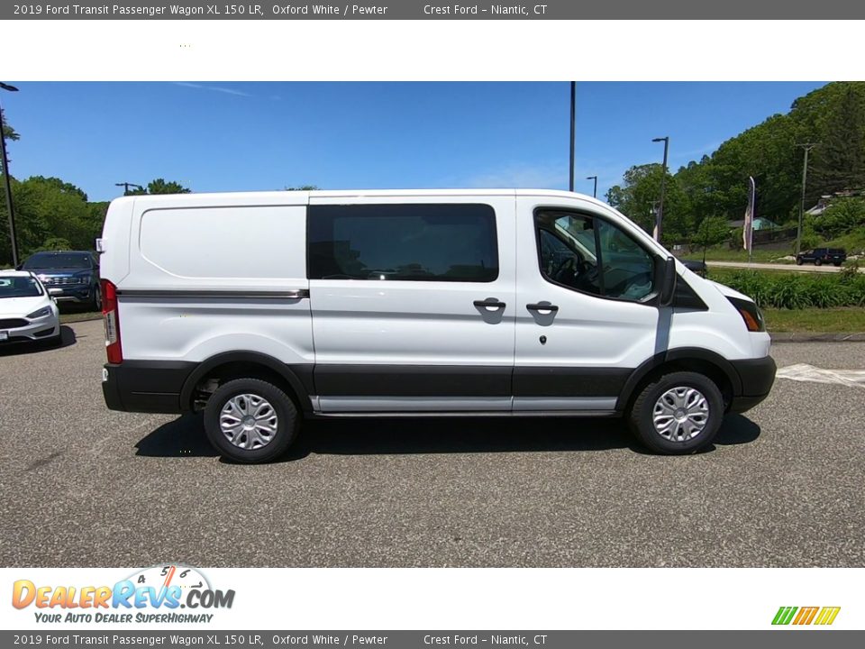 2019 Ford Transit Passenger Wagon XL 150 LR Oxford White / Pewter Photo #8