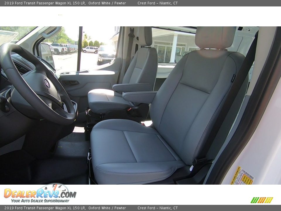 2019 Ford Transit Passenger Wagon XL 150 LR Oxford White / Pewter Photo #11