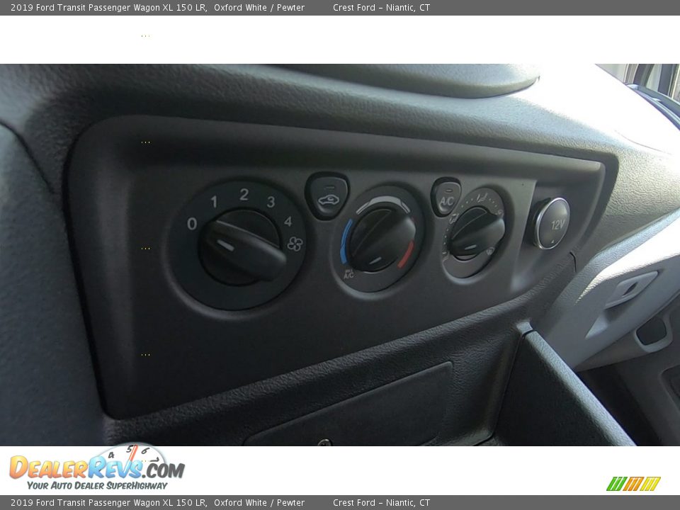 2019 Ford Transit Passenger Wagon XL 150 LR Oxford White / Pewter Photo #15