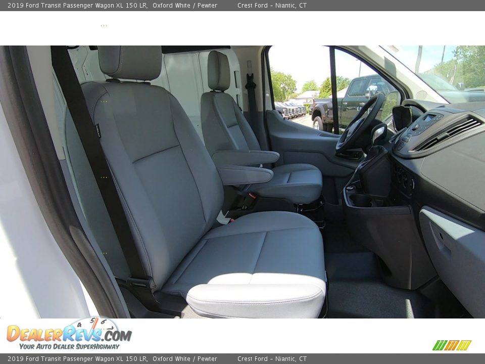 2019 Ford Transit Passenger Wagon XL 150 LR Oxford White / Pewter Photo #22