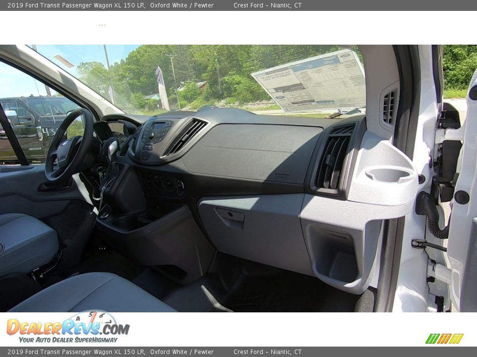 2019 Ford Transit Passenger Wagon XL 150 LR Oxford White / Pewter Photo #23