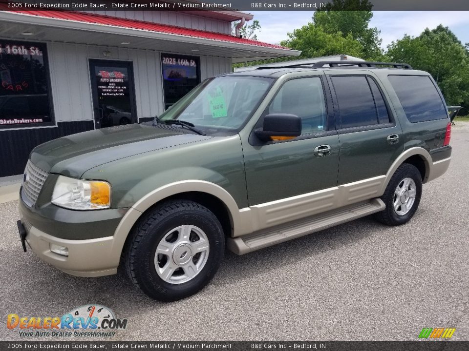 2005 Ford Expedition Eddie Bauer Estate Green Metallic / Medium Parchment Photo #1