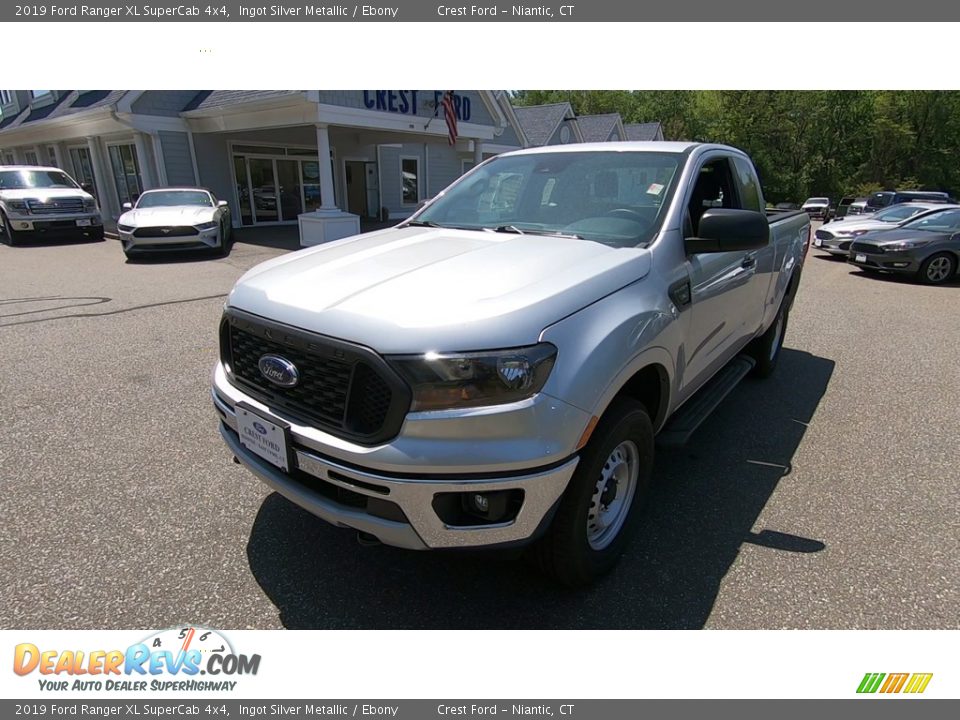 2019 Ford Ranger XL SuperCab 4x4 Ingot Silver Metallic / Ebony Photo #3