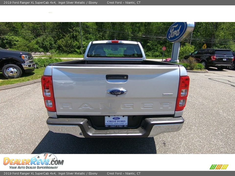2019 Ford Ranger XL SuperCab 4x4 Ingot Silver Metallic / Ebony Photo #6