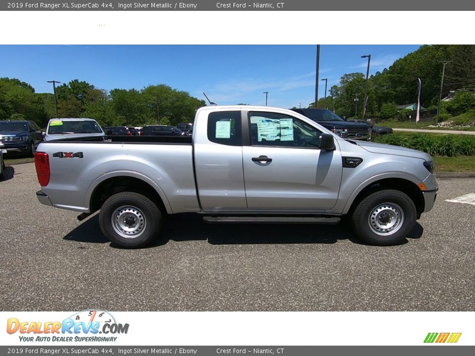 Ingot Silver Metallic 2019 Ford Ranger XL SuperCab 4x4 Photo #8