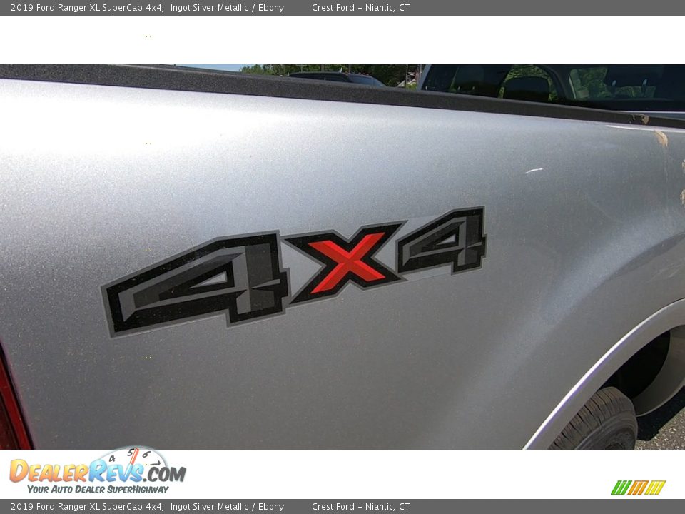 2019 Ford Ranger XL SuperCab 4x4 Ingot Silver Metallic / Ebony Photo #9
