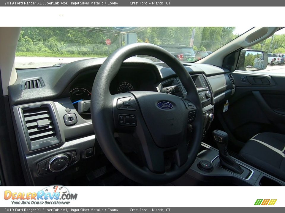 2019 Ford Ranger XL SuperCab 4x4 Ingot Silver Metallic / Ebony Photo #10