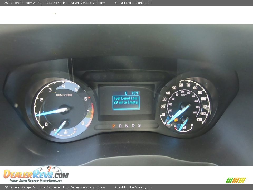 2019 Ford Ranger XL SuperCab 4x4 Gauges Photo #13