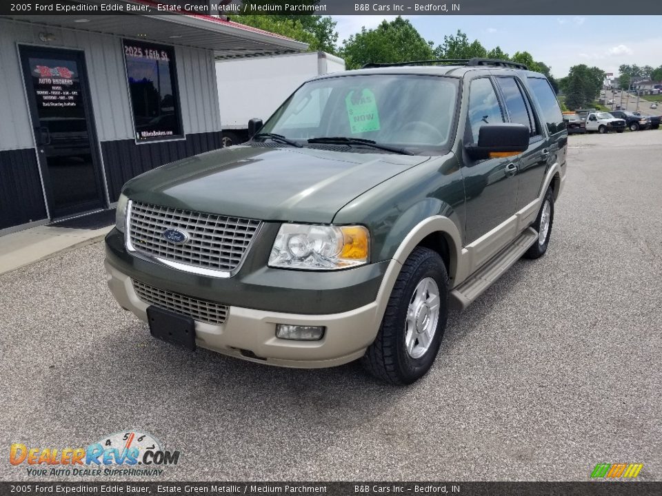2005 Ford Expedition Eddie Bauer Estate Green Metallic / Medium Parchment Photo #10