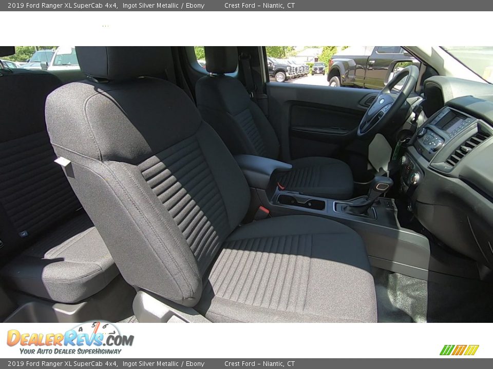 2019 Ford Ranger XL SuperCab 4x4 Ingot Silver Metallic / Ebony Photo #23