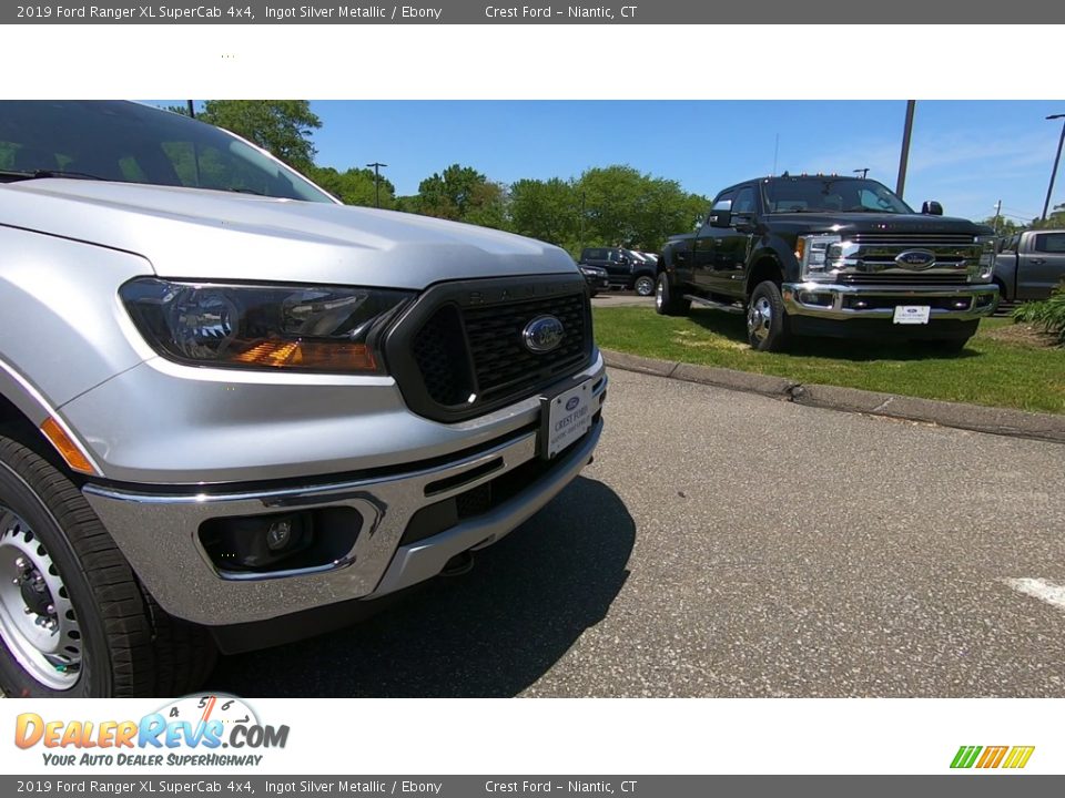 2019 Ford Ranger XL SuperCab 4x4 Ingot Silver Metallic / Ebony Photo #27