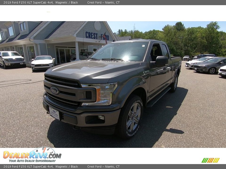 2019 Ford F150 XLT SuperCab 4x4 Magnetic / Black Photo #3