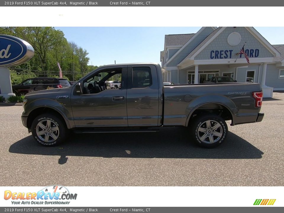 2019 Ford F150 XLT SuperCab 4x4 Magnetic / Black Photo #4