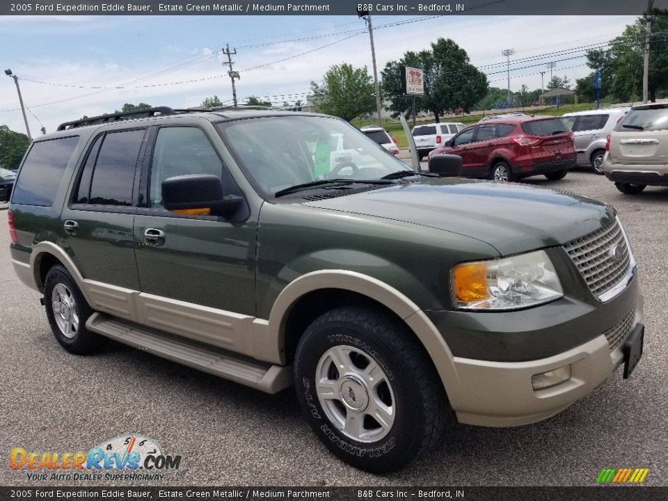 2005 Ford Expedition Eddie Bauer Estate Green Metallic / Medium Parchment Photo #29