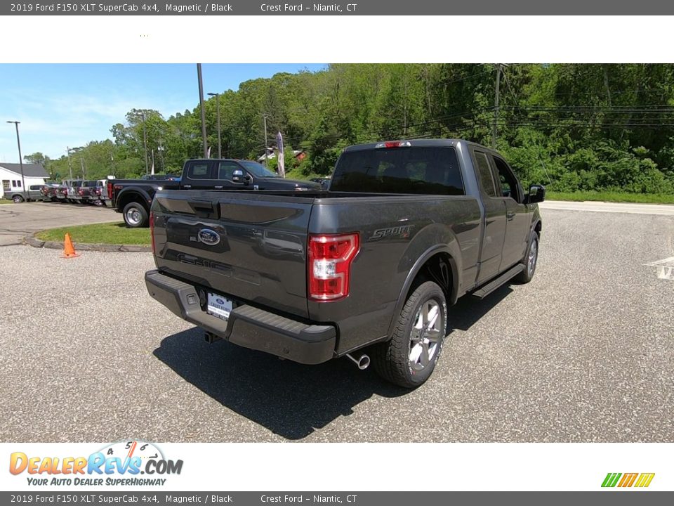 2019 Ford F150 XLT SuperCab 4x4 Magnetic / Black Photo #7