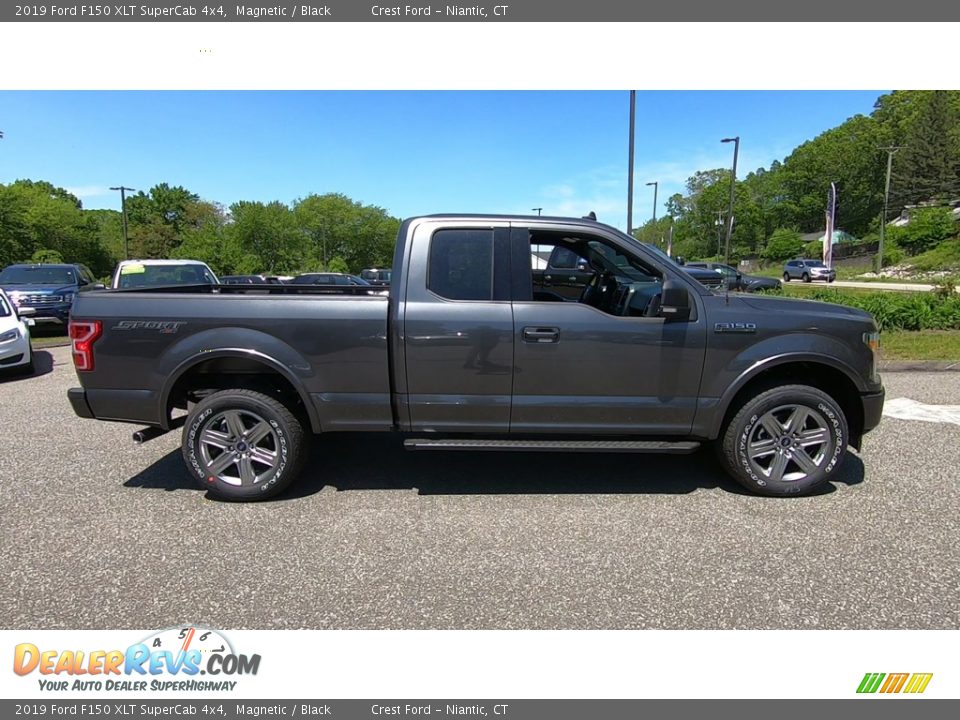 2019 Ford F150 XLT SuperCab 4x4 Magnetic / Black Photo #8